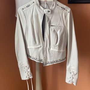 Free People faux leather jacket